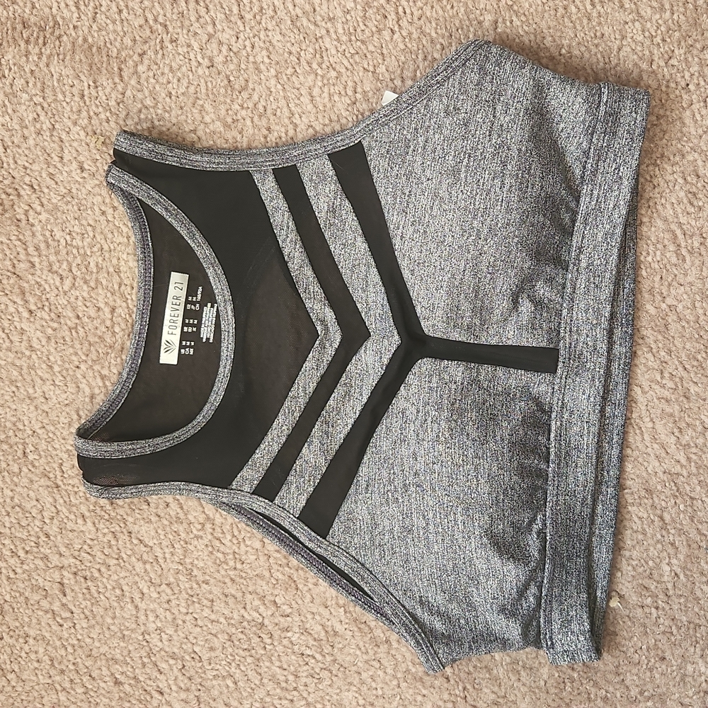 Mesh Open Back Sports Bra